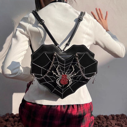 Gothic Y2K Punk Spider Harajuku Leather Bag Lolita Crossbody