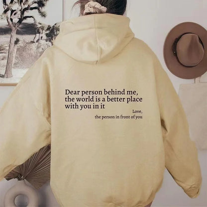 Y2K Pullover Hooded Printed Letter Oversize Aesthetic Hoodie