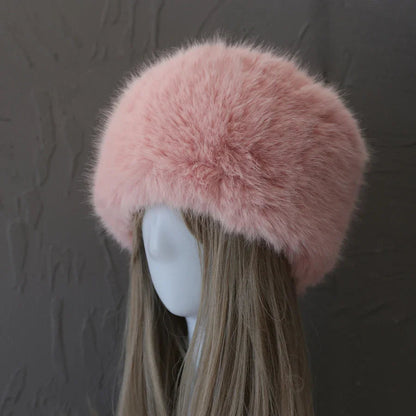 Faux Fur Winter Y2k Subculture Panama Hat