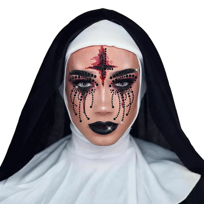 Accessories Costume Scary Pendant Halloween Headband Collar Nun Tattoo Cross