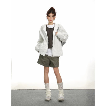 Retro Sweet Oversized Loose Kawaii Street Hooded Hoodie