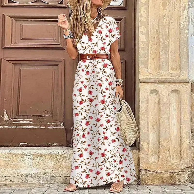 Amy Fashion - Elegant Evening Summer Long Boho Dress