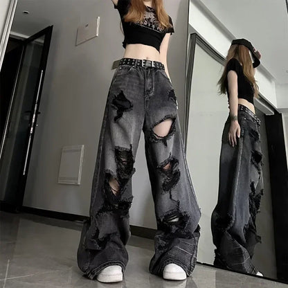 Y2K Pants Halloween Ripped