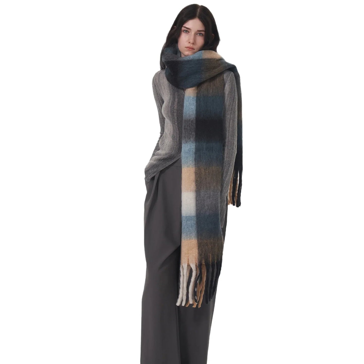 Cashmere Women Winter Thickened Warm Scarf