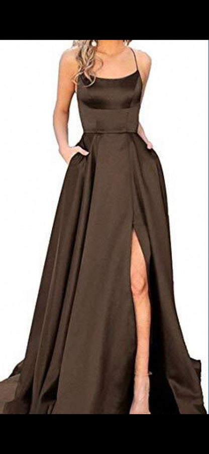 Amy Fashion - Velvet One Shoulder Formal Party Gown Long Maxi Dress