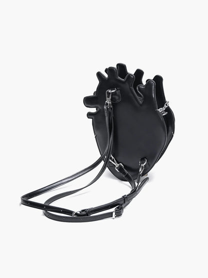 Dark Sexy Heart Style Bag Original Punk Chain Shoulder Metal Binding Gothic