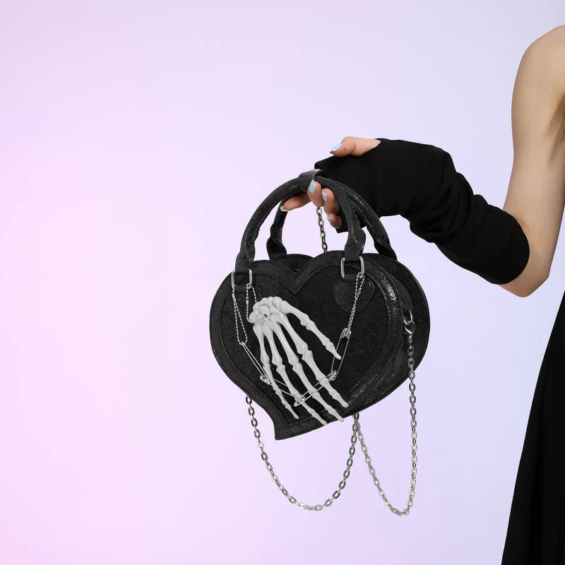 Hand Party or Bag Evening Trick Treat Spooky Halloween Evil Sling Gothic