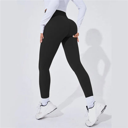 Comfortable High Waist Yoga Leggings Sports Tights Sexy Butt Lifting Push Up Panties Gym Fitness