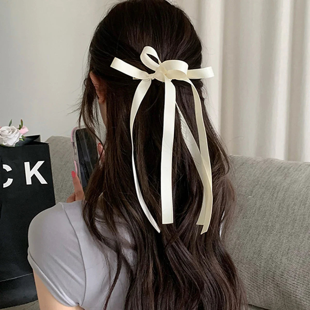 Ribbon Back Head Headdress - Christmas Hair Accessory