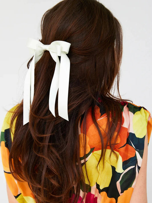 Black Ribbon Top Clip Christmas Hair Accessory