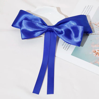 Korean Fashion Black Ribbon Bow Tie Christmas Hair Accessory