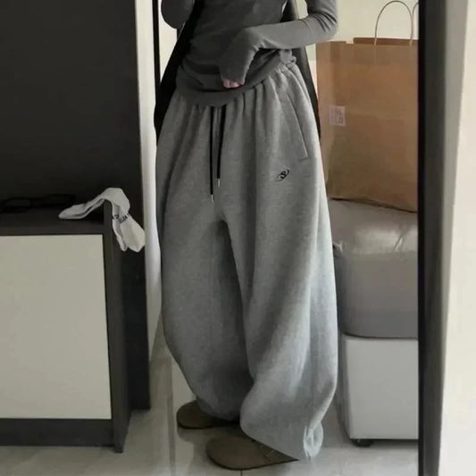 Fleece Sweat Oversized Harajuku Thick Wide Leg Pants