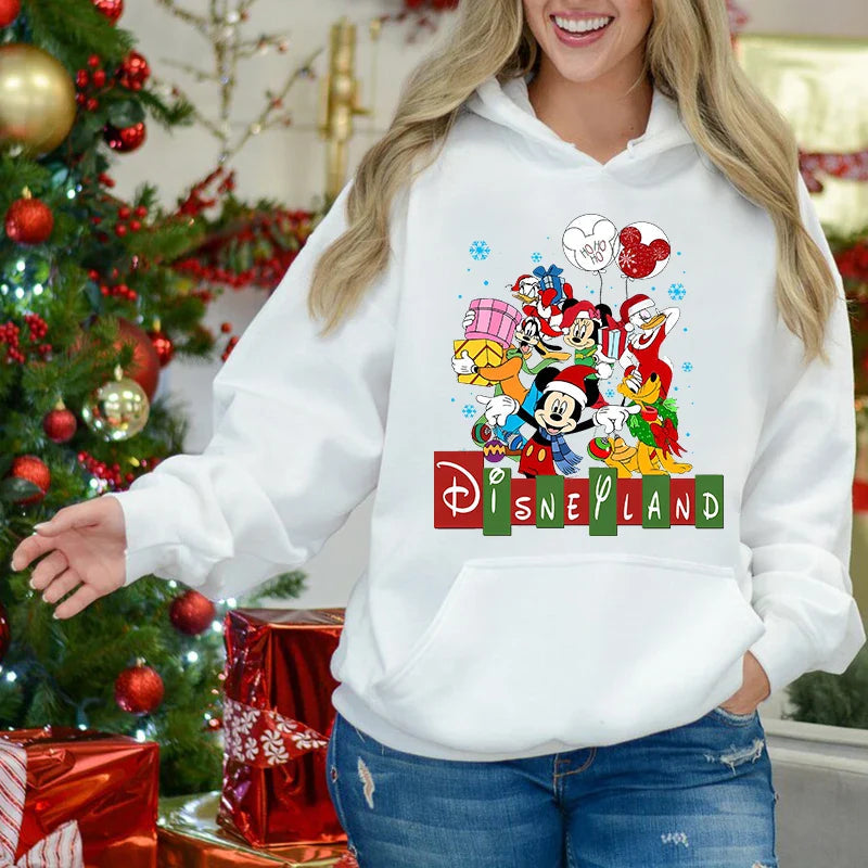 Mickey Mouse Velvet Sports Christmas Hoodie