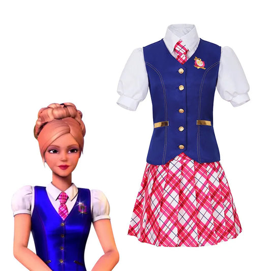 Carnival Costume Party Princess Skirt Top Uniform Barbie School Halloween