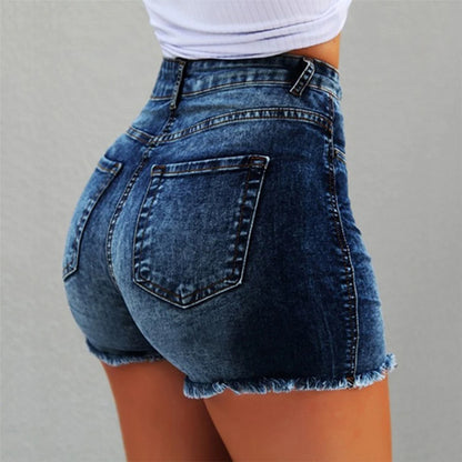 Plus Summer Sexy Fashion Casual Hot Denim Tassels Short