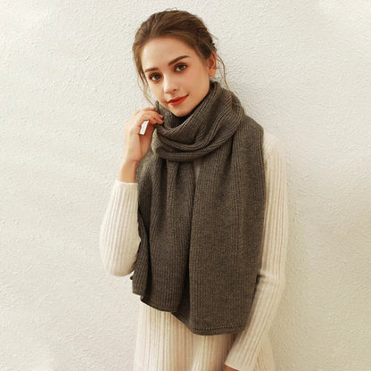 Cashmere Scarf for Women - Thick and Warm Winter Scarf