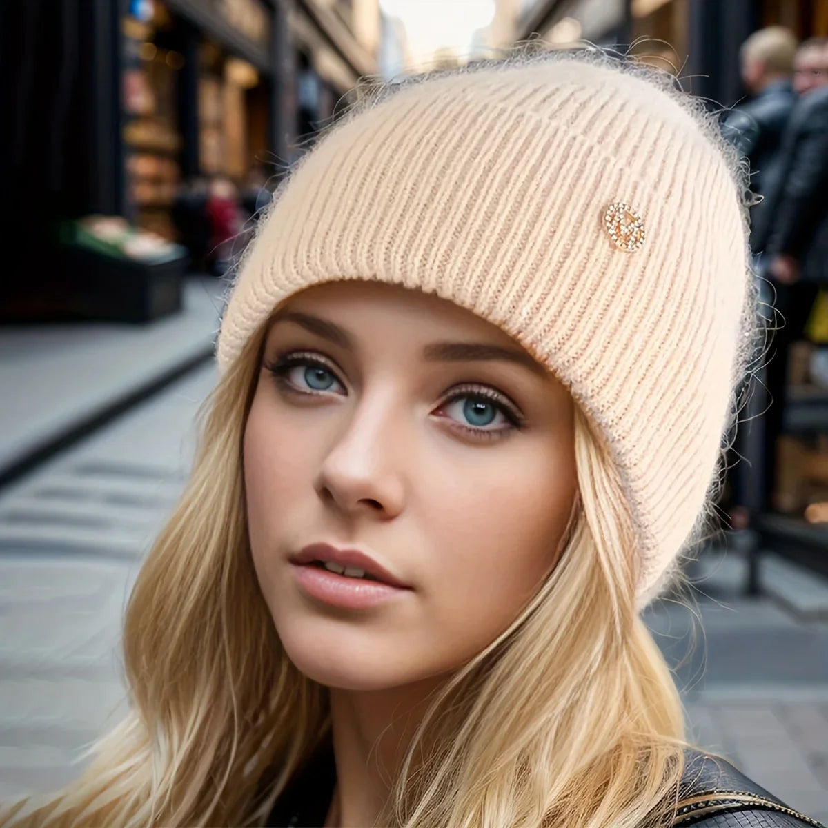 Thickened Velvet Warm Knitted Hat