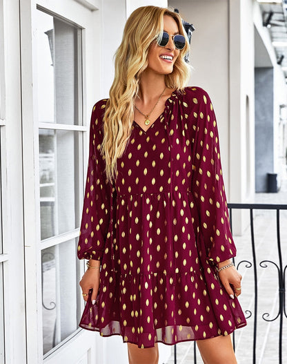 Amy Fashion - Retro Spring Autumn Boho Chiffon Holiday Dresses