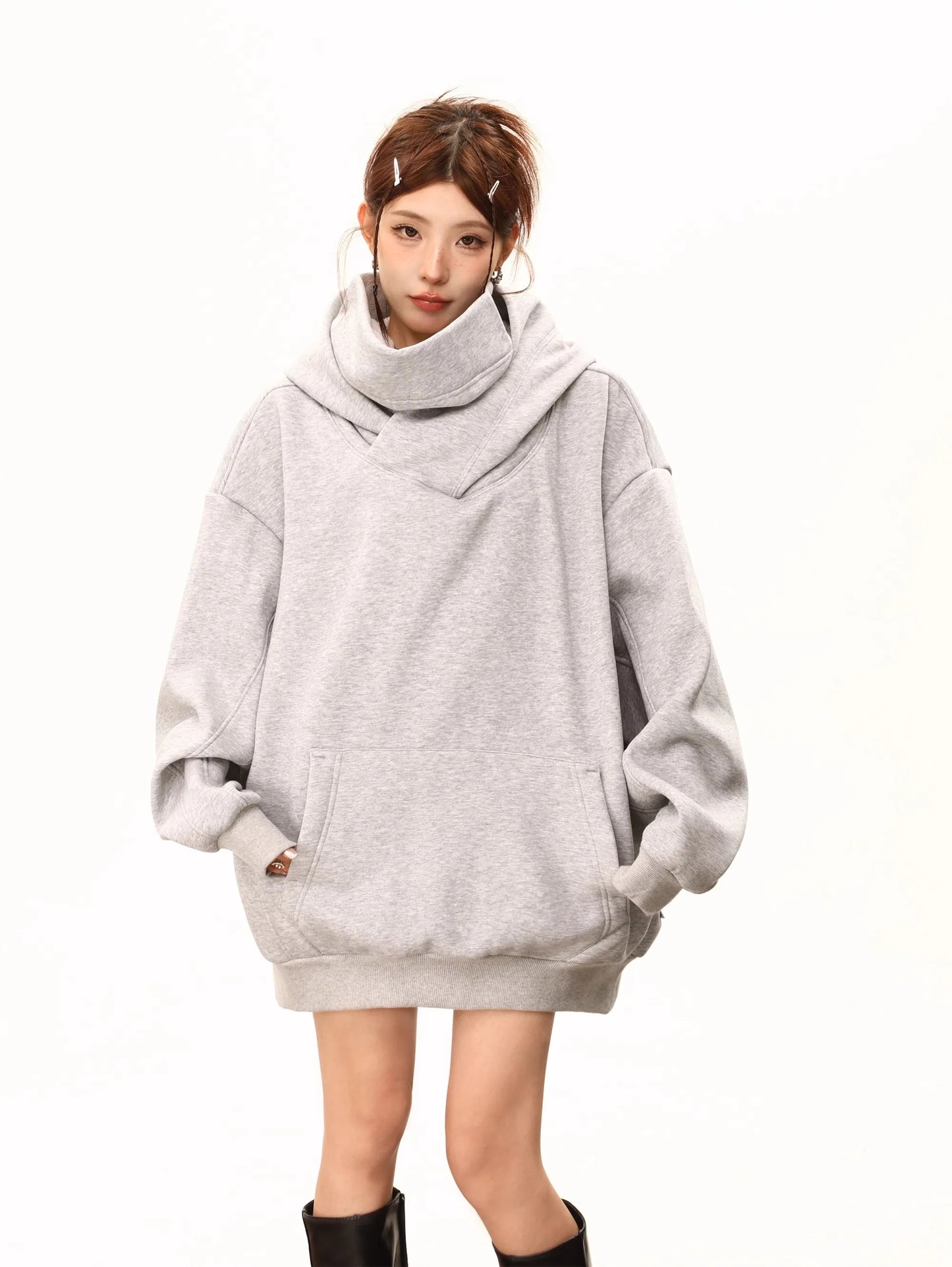 Korean Y2K Chic Loose Streetwear Oversized Harajuku Warm Hoodie