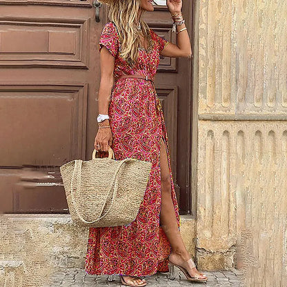 Amy Fashion - Elegant Evening Summer Long Boho Dress