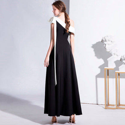 Amy Fashion - One-Shoulder Sexy Floor-Length Evening Dress