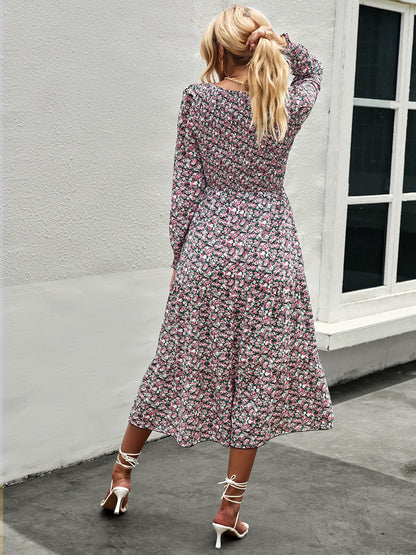 Amy Fashion - Casual Floral Printed Dresses