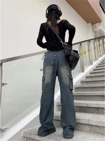 Amy Fashion - Summer Thin Style New High Waisted Skinny Horseshoe Small Flared Straight Leg Jean