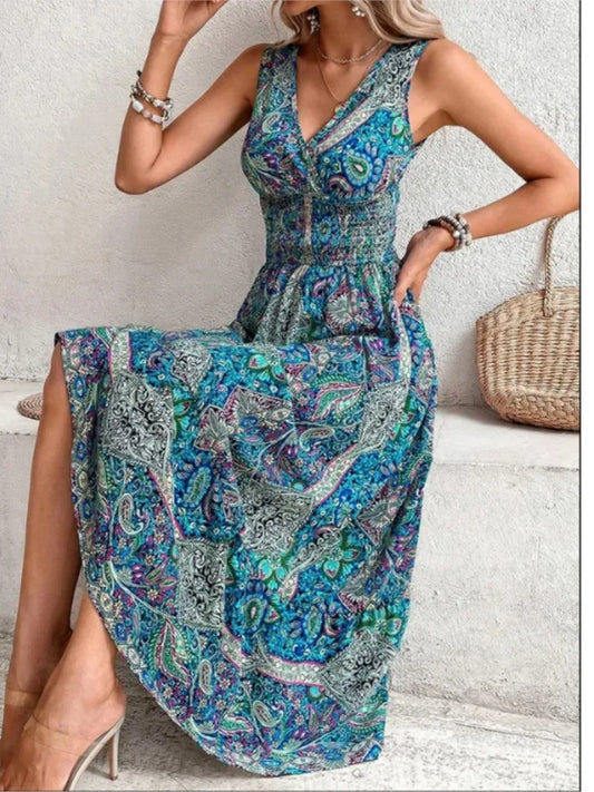 Amy Fashion - Casual Holiday Female Fashion Summer Boho Dress