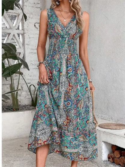 Amy Fashion - Casual Holiday Female Fashion Summer Boho Dress