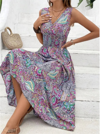 Amy Fashion - Casual Holiday Female Fashion Summer Boho Dress