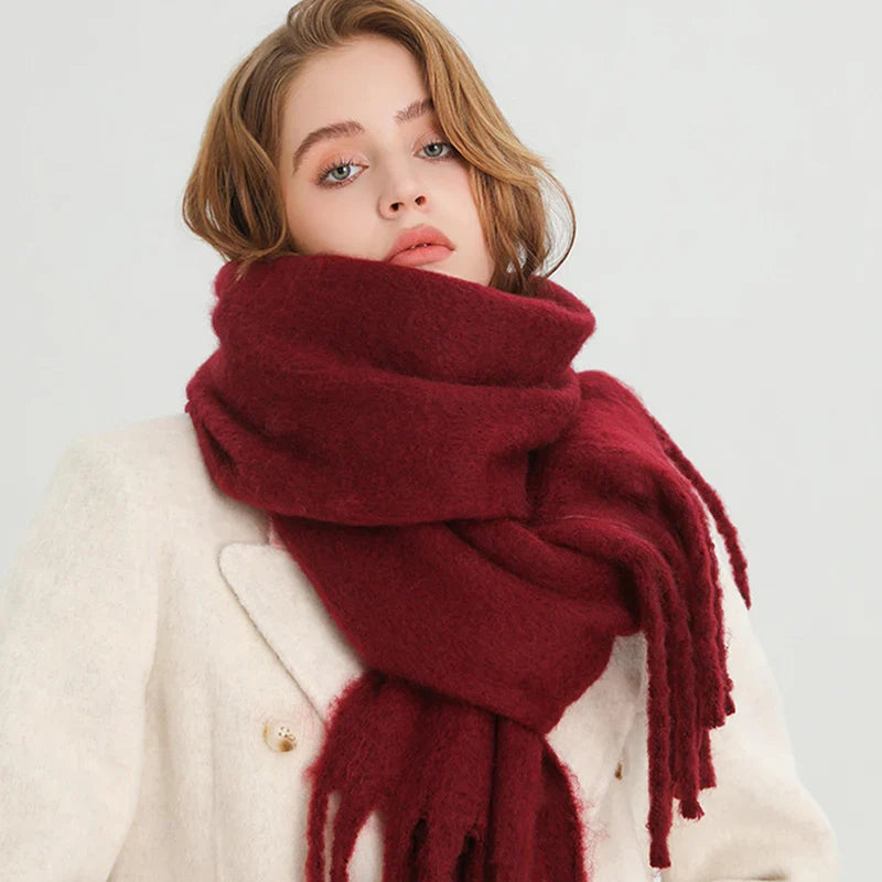 Cashmere Winter Pashmina Blanket Wrap - Thick and Soft Scarf