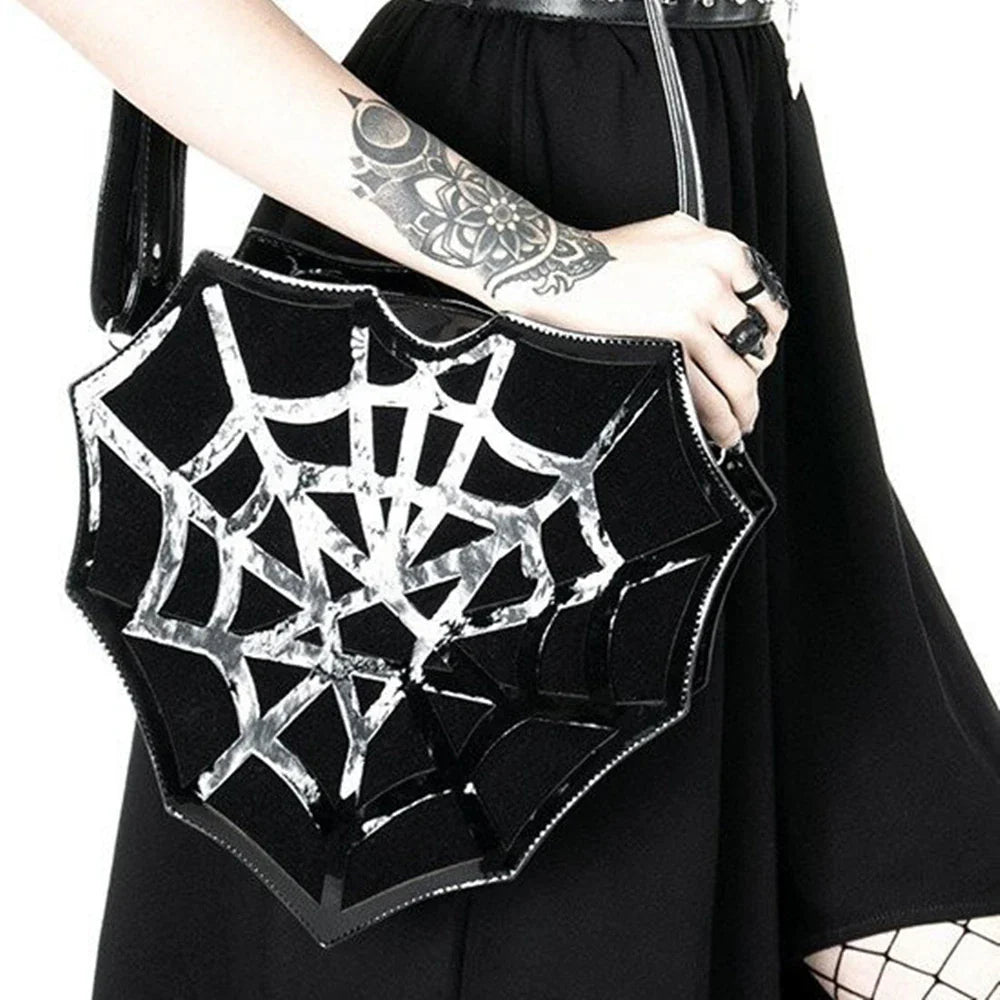 Bag Halloween Crossbody Web Black Shoulder Spider Designer Punk Women's Creative