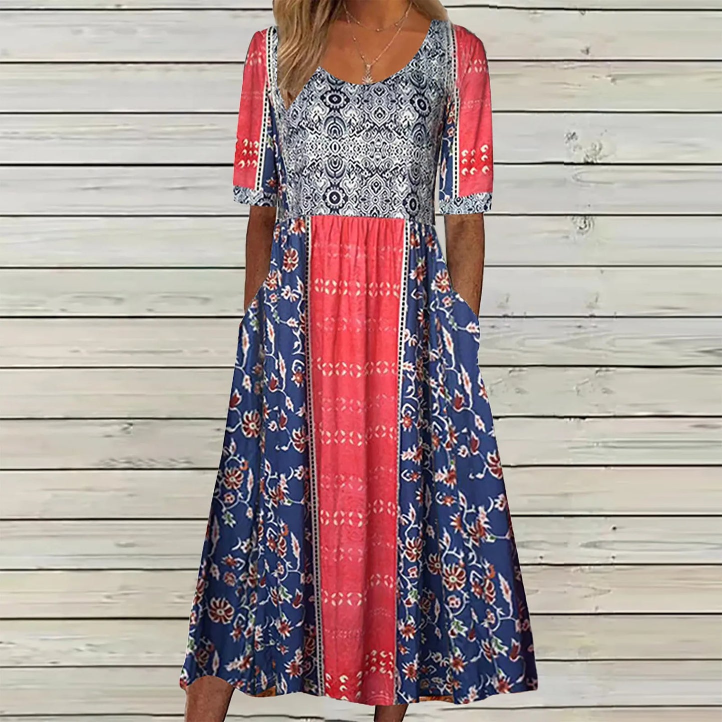 Amy Fashion - Casual Comfort Elegant Beach Summer Boho Dress