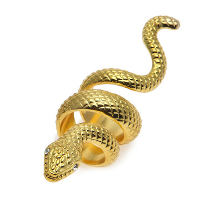 Stylish Exaggerated Metal Snake Ring