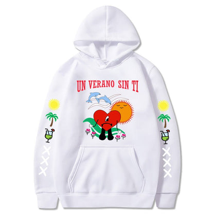 Amy Fashion - New Bad Bunny Printed Hoodie