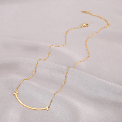 Designable Unique Smile Line Necklaces