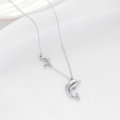 Stainless Steel Dolphin Necklaces