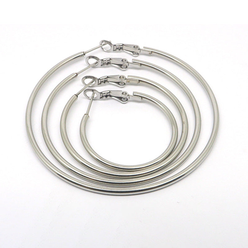 Wholesale Stainless Steel Multiple Sizes Hoop Earrings