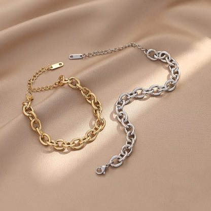 14K Gold Simple Chain Bracelet