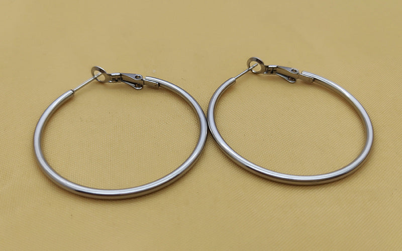 Wholesale Stainless Steel Multiple Sizes Hoop Earrings