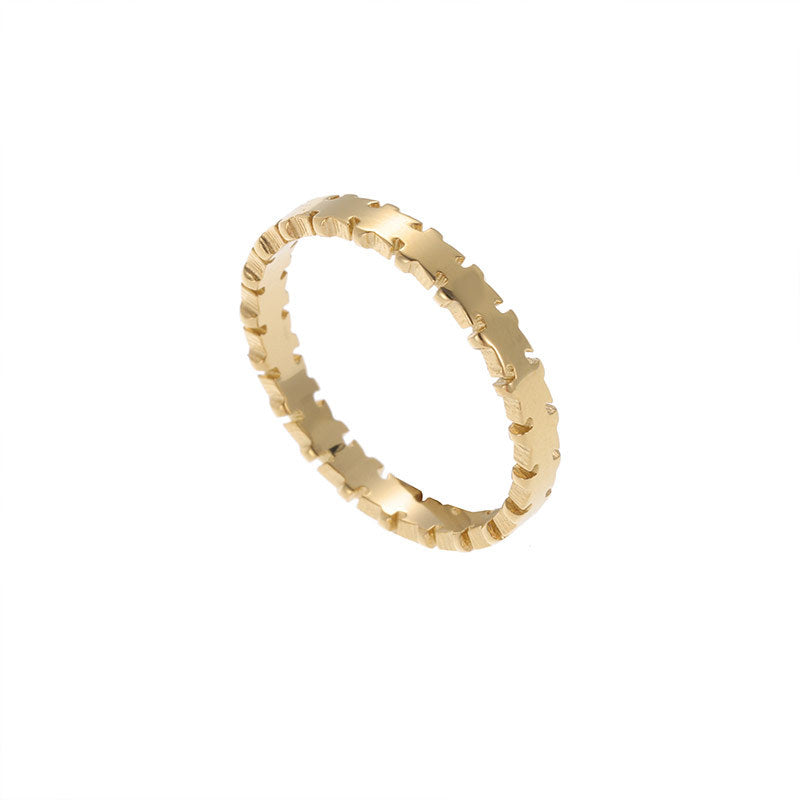 14K Gold Plated Simple Closed Rings