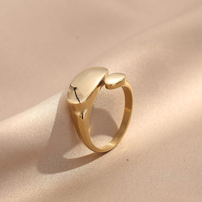 Ins Fashion Minimalist Style Irregular Open Rings