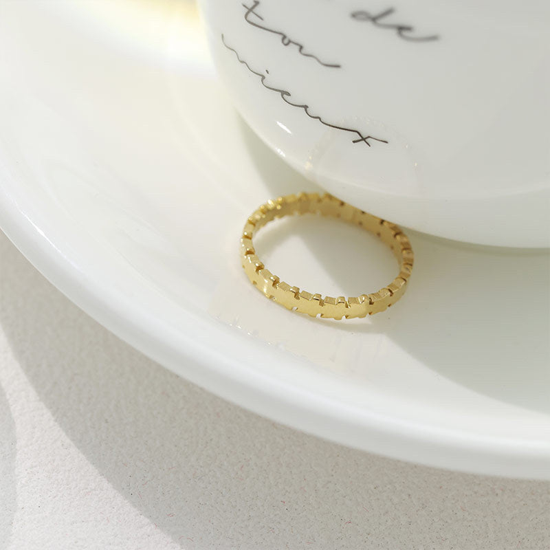 14K Gold Plated Simple Closed Rings