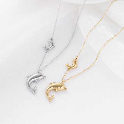 Stainless Steel Dolphin Necklaces