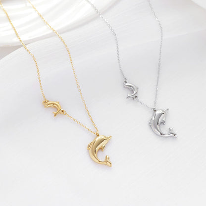 Stainless Steel Dolphin Necklaces